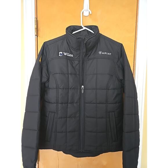 Ariat Jackets & Blazers - Ariat Crius Black Insulated Wind Water Resistant Jacket Womens Logo Size Medium